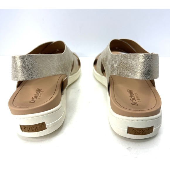 Dr. Scholl's Women's Time Off Sea Slingback Wedge Sandals Gold Size 8.5M NWT - Picture 6 of 8